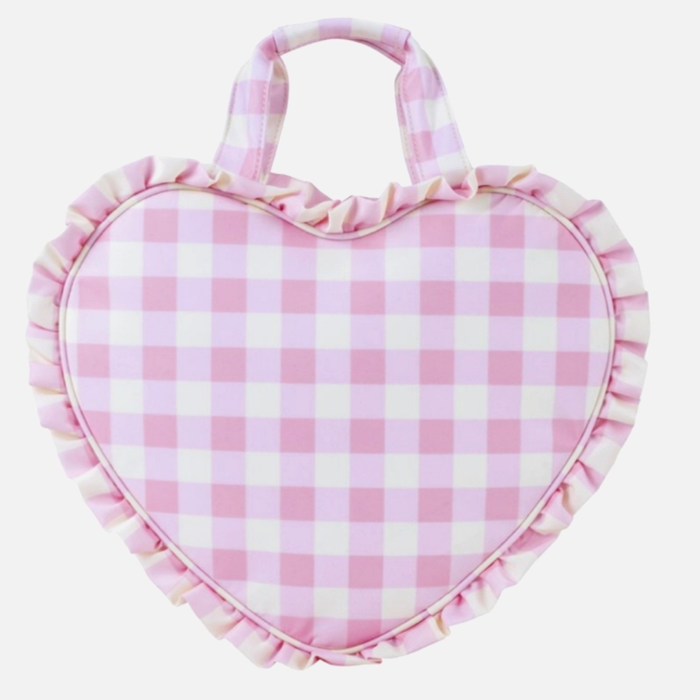 NWT Stoney Clover Ruffle Mini Heart Tote - Watermelon